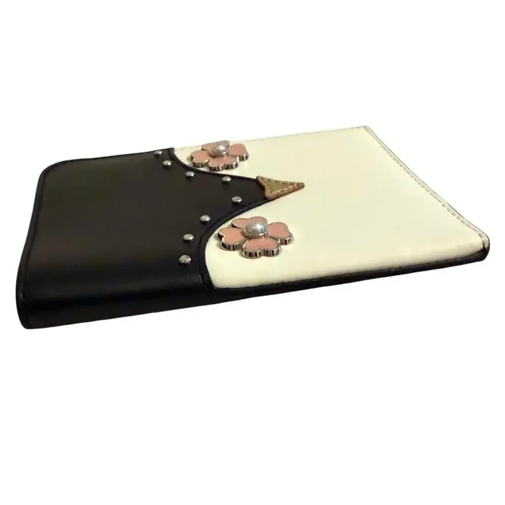 NEW KATE SPADE Frosty Penguin Wallet Passport Holder Case Leather NWOT 3900 /23
